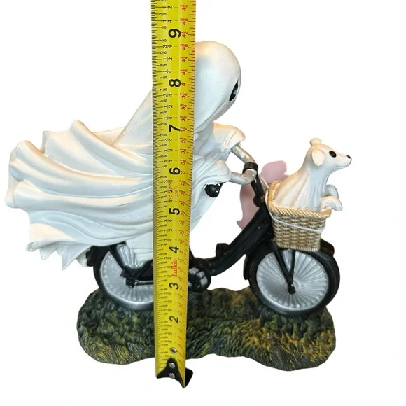 NWT Viral Ghost and Dog Bicycle Figurine - Picture 4 of 4